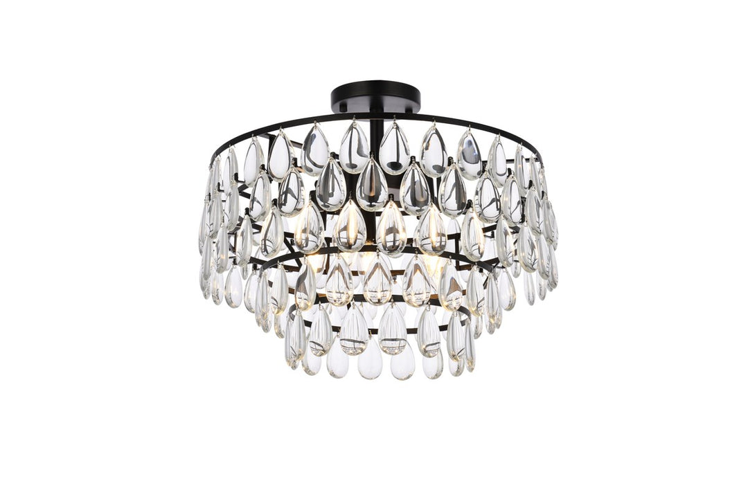 18 Inch Flush Mount In Black