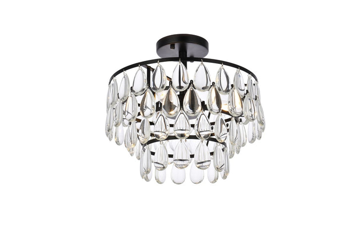 14 Inch Flush Mount In Black