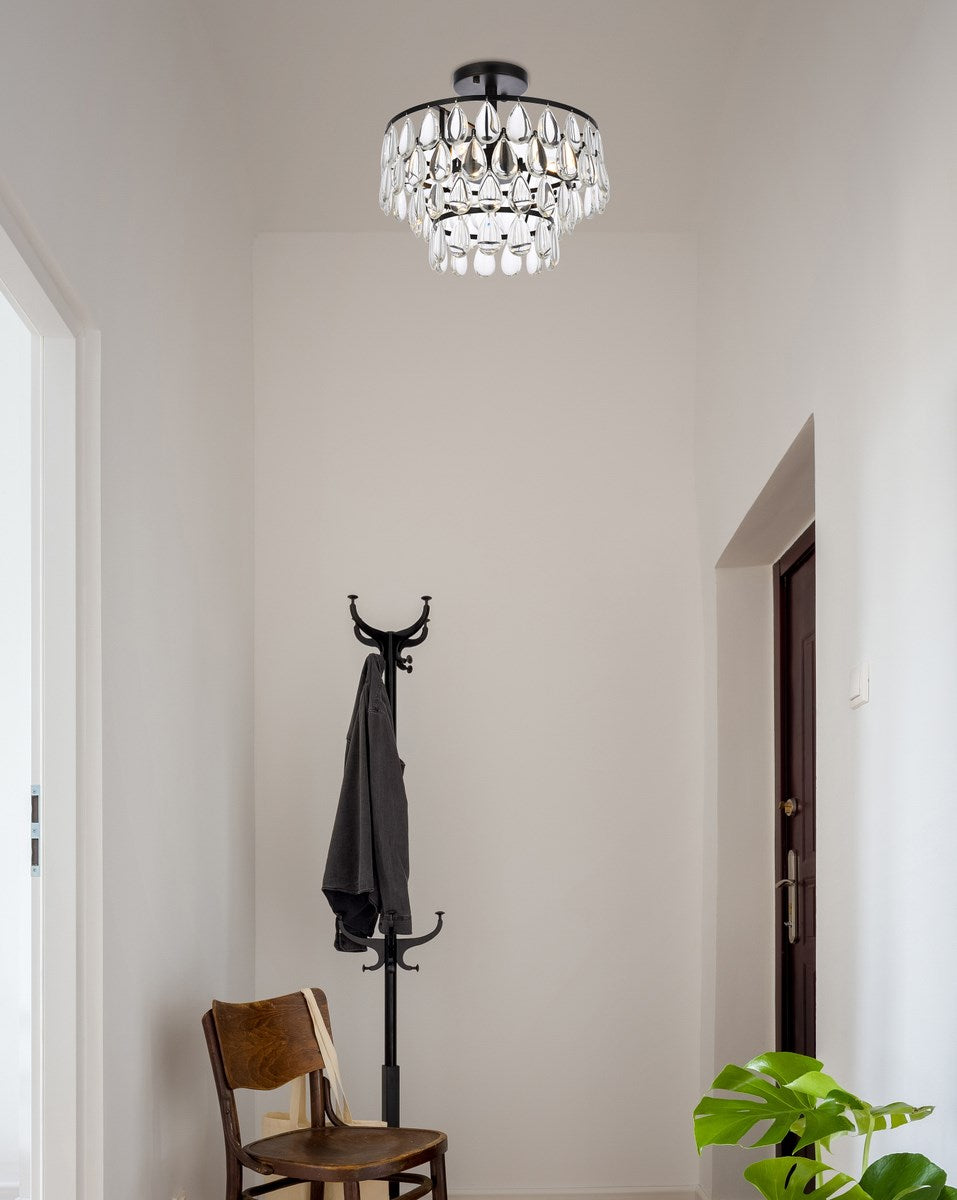 14 Inch Flush Mount In Black