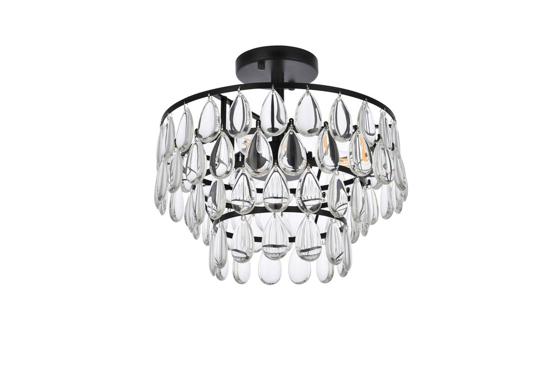 14 Inch Flush Mount In Black