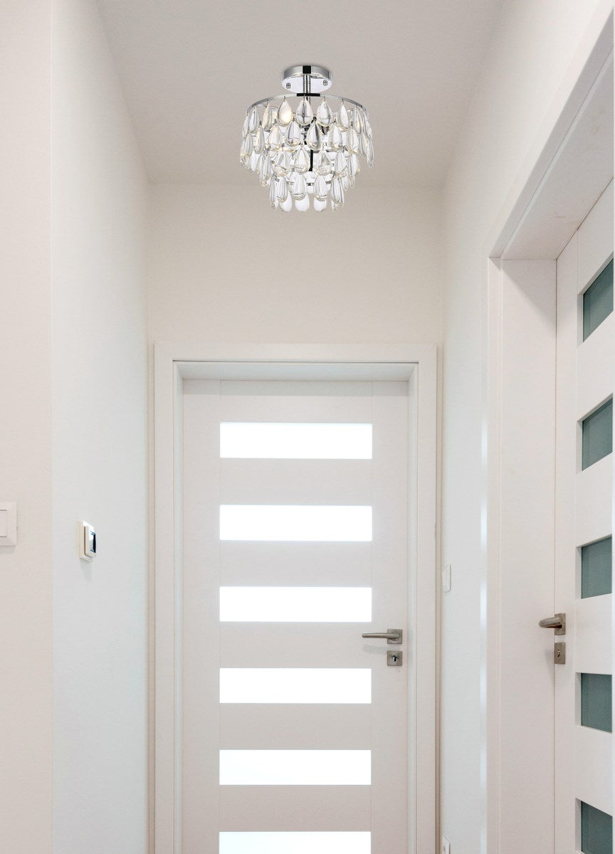 12 Inch Flush Mount In Chrome