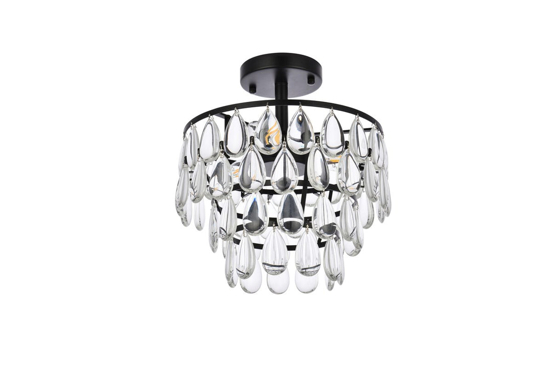12 Inch Flush Mount In Black