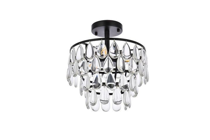 12 Inch Flush Mount In Black