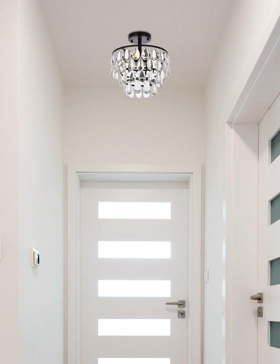 12 Inch Flush Mount In Black