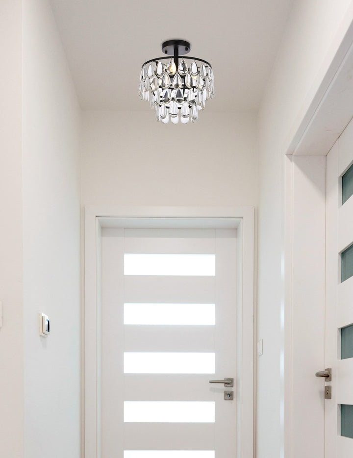 12 Inch Flush Mount In Black