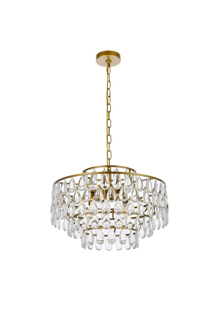 20 Inch Pendant In Brass