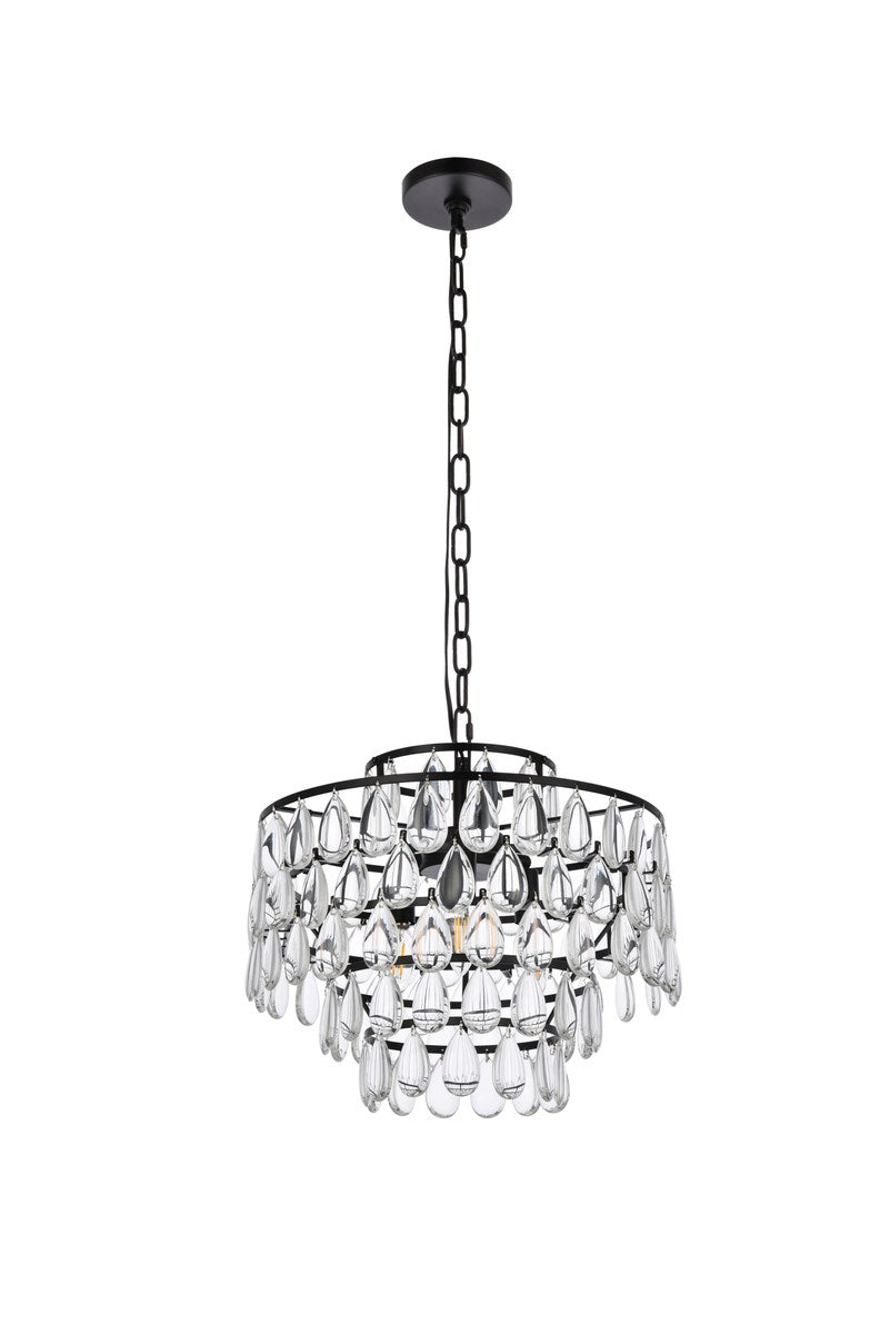 16 Inch Pendant In Black