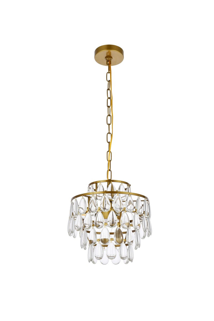 12 Inch Pendant In Brass