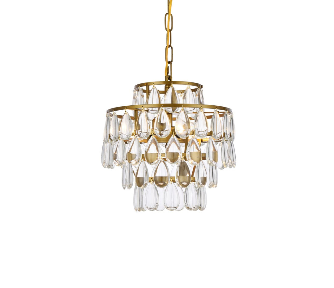 12 Inch Pendant In Brass