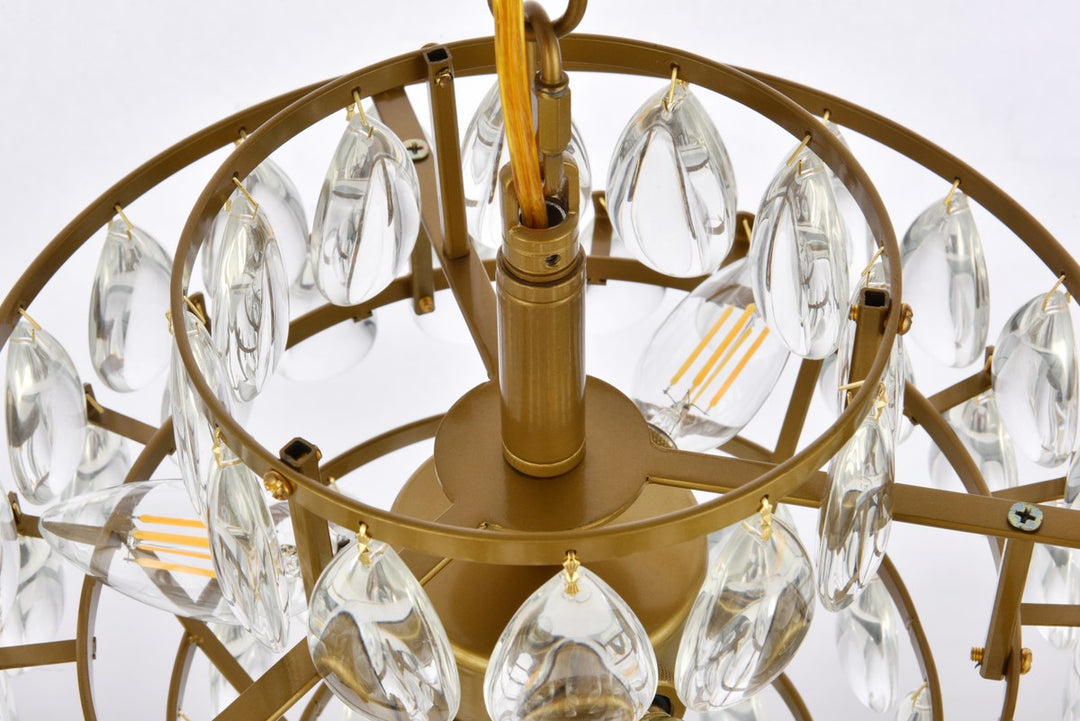 12 Inch Pendant In Brass