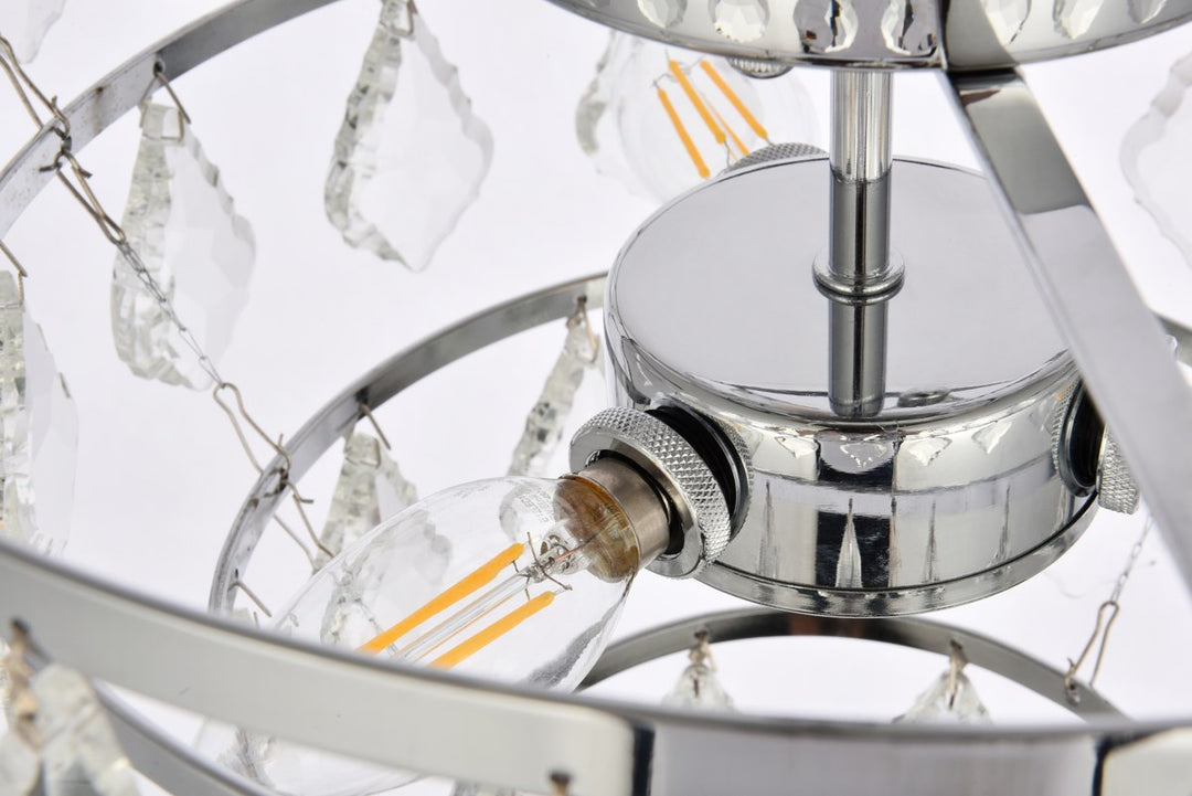 16 Inch Flush Mount In Chrome