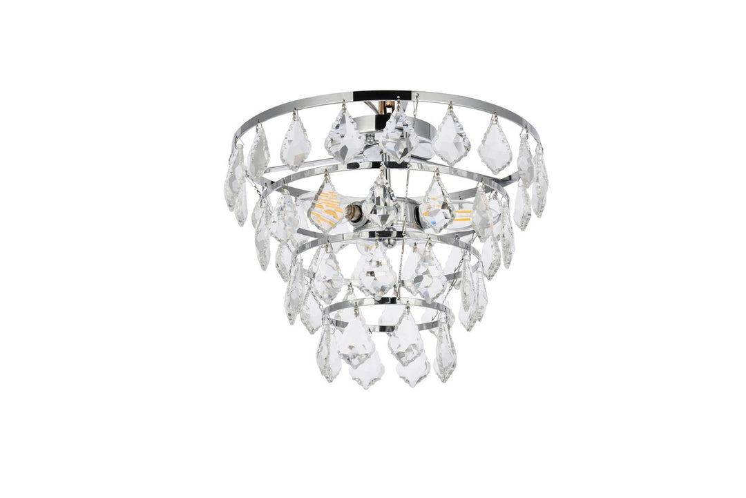16 Inch Flush Mount In Chrome