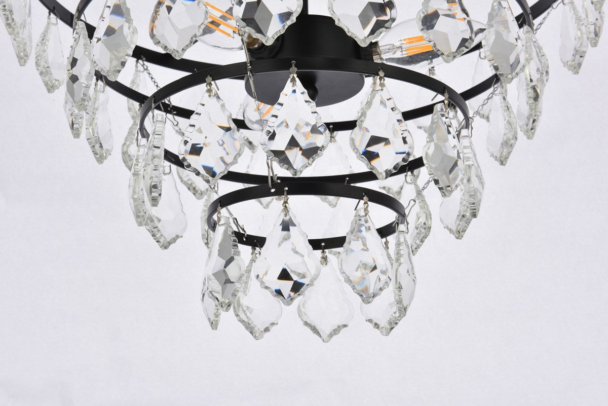 16 Inch Flush Mount In Black