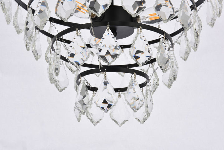 16 Inch Flush Mount In Black
