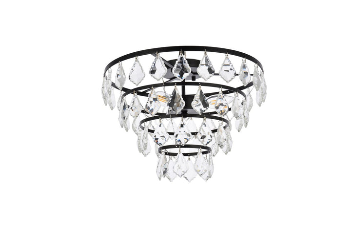 16 Inch Flush Mount In Black