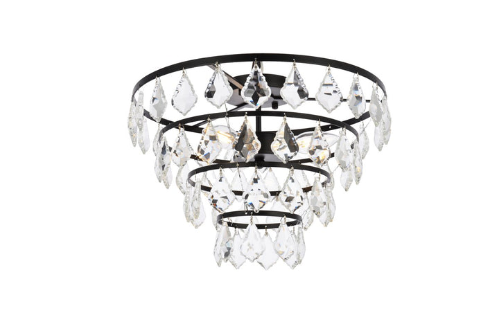 16 Inch Flush Mount In Black