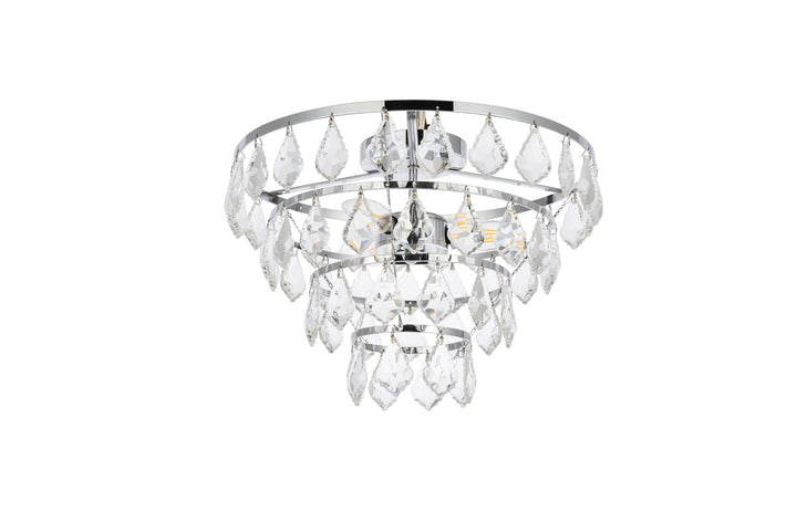 14 Inch Flush Mount In Chrome