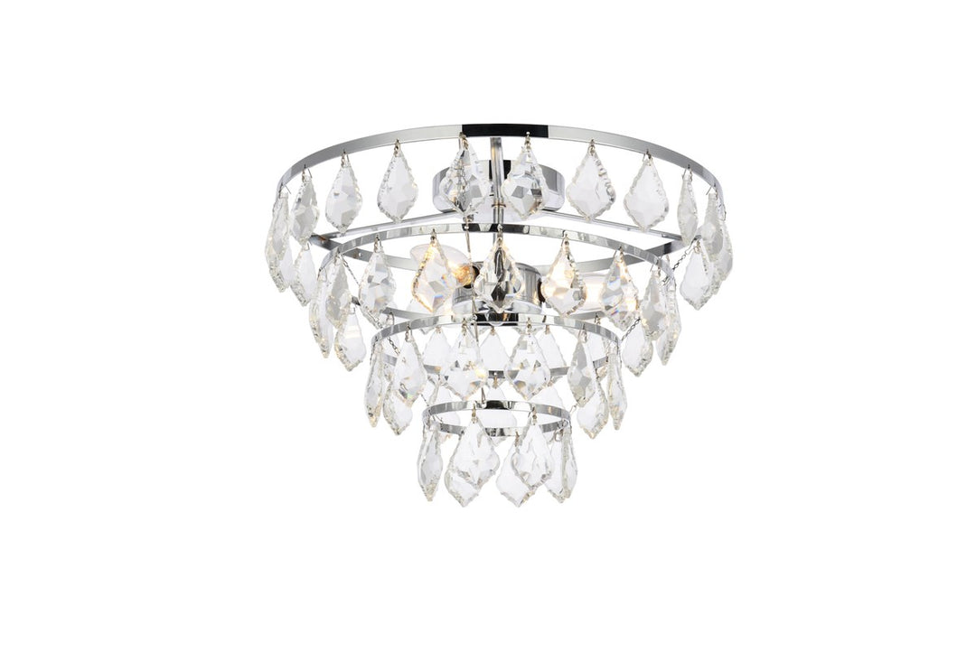 14 Inch Flush Mount In Chrome