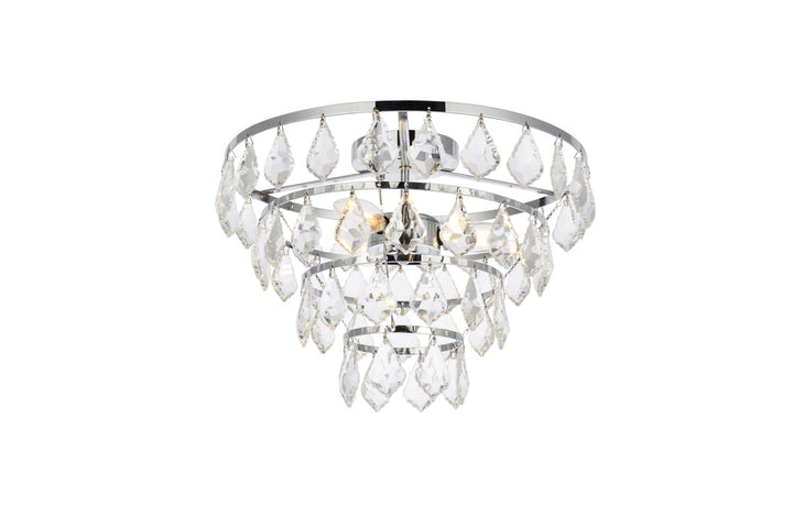 14 Inch Flush Mount In Chrome