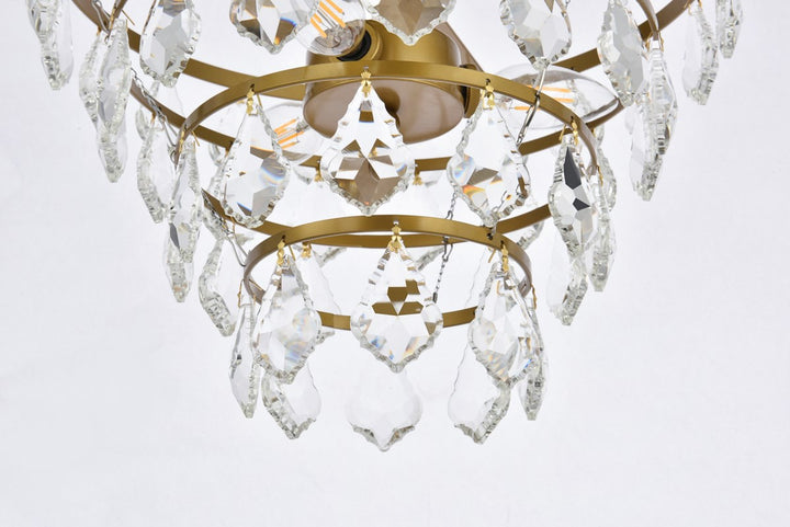 14 Inch Flush Mount In Brass