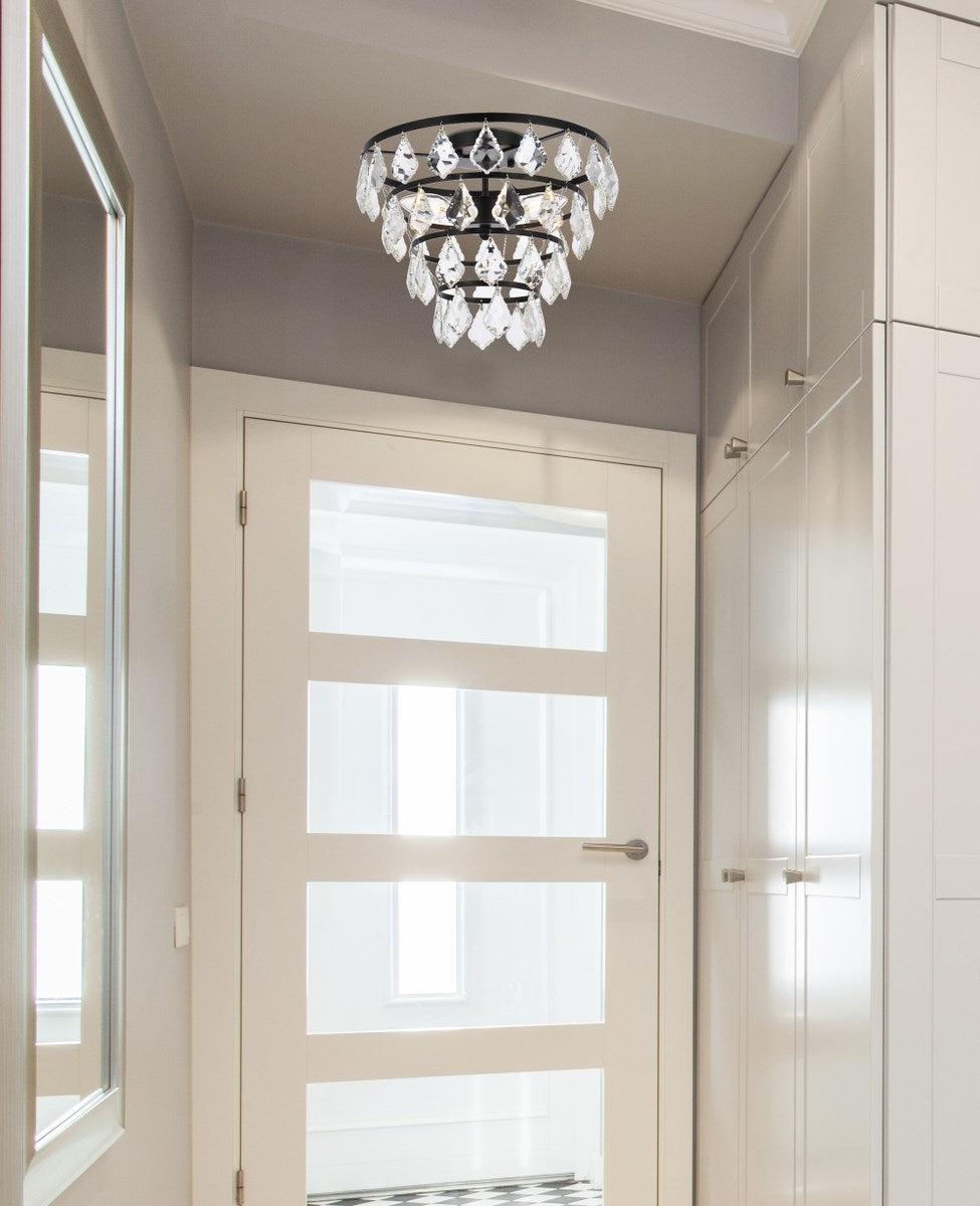 14 Inch Flush Mount In Black