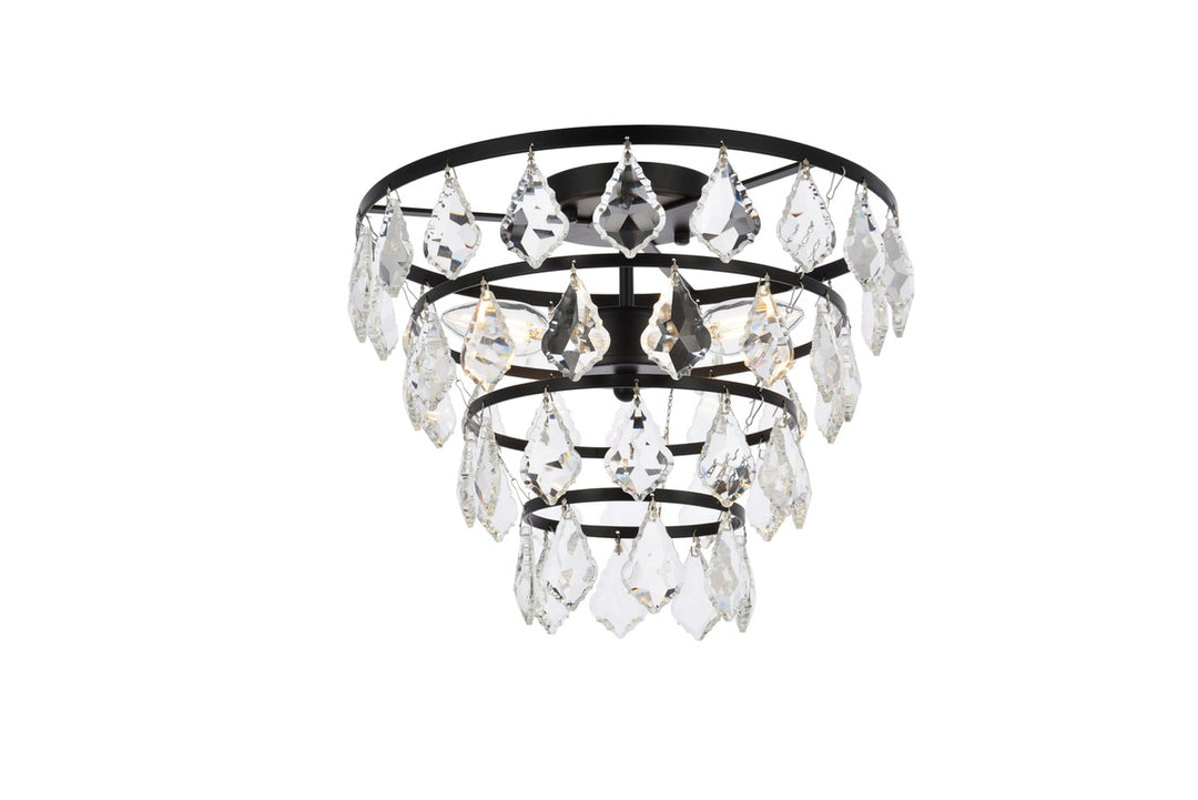 14 Inch Flush Mount In Black