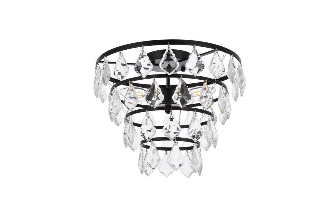14 Inch Flush Mount In Black