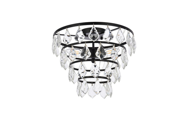 14 Inch Flush Mount In Black