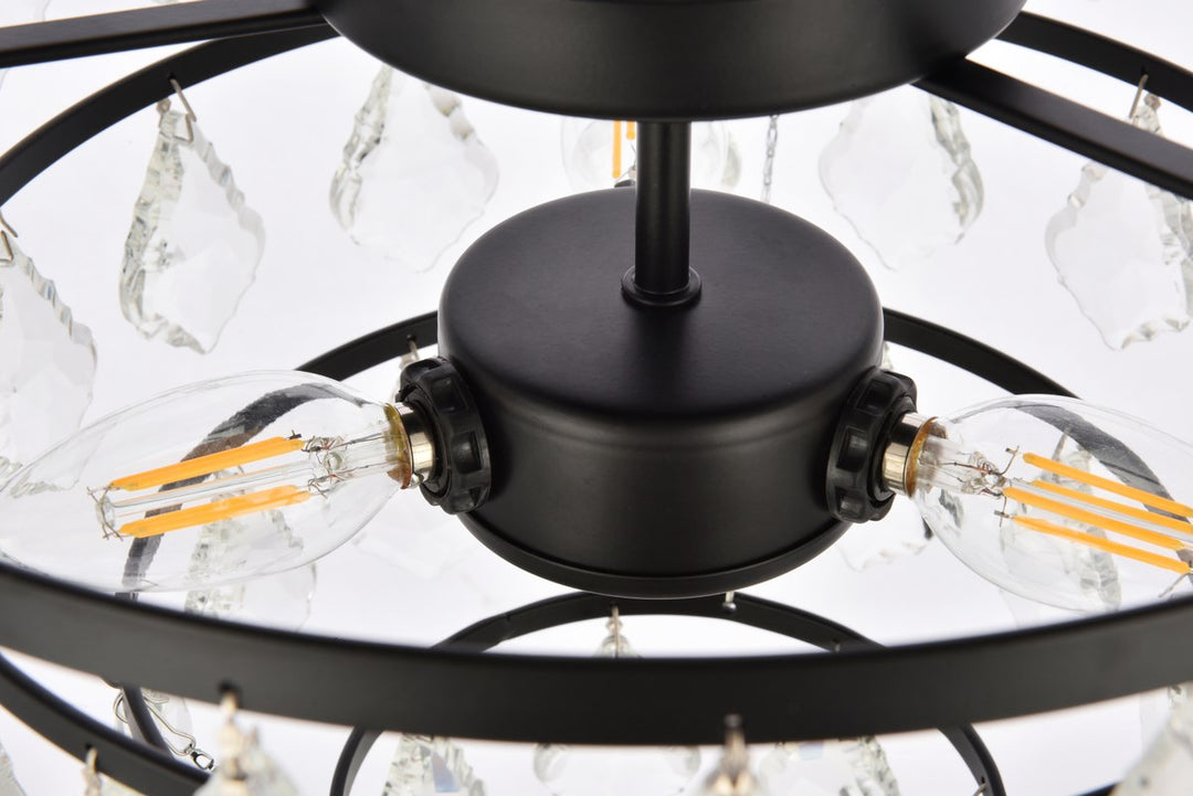 14 Inch Flush Mount In Black