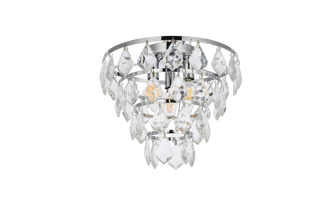 12 Inch Flush Mount In Chrome