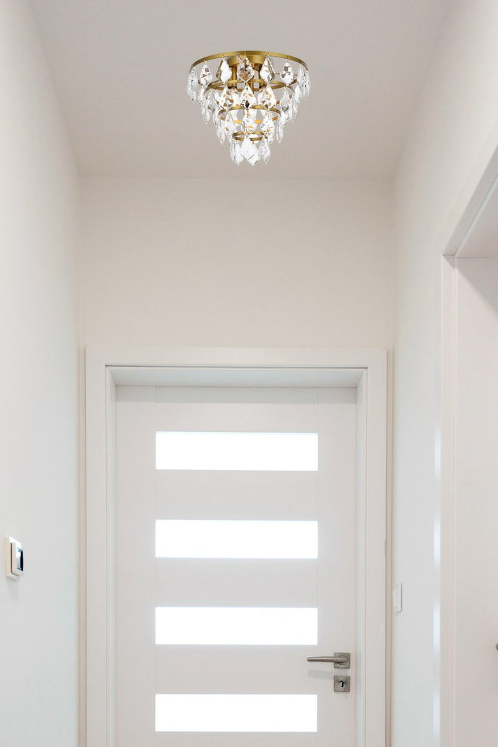 12 Inch Flush Mount In Brass
