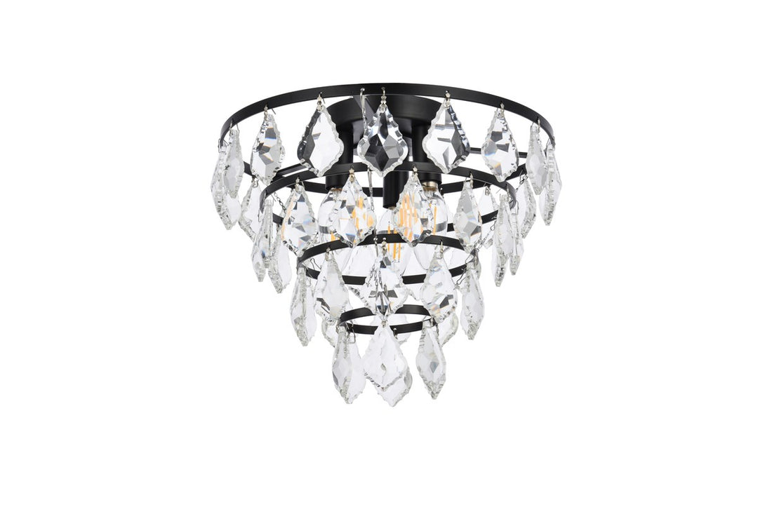 12 Inch Flush Mount In Black