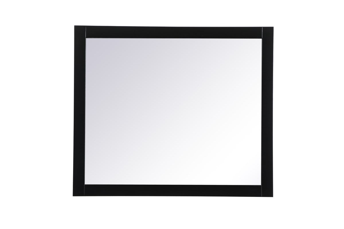 Vanity Mirror 42X36 Inch In Black by Elegant Decor