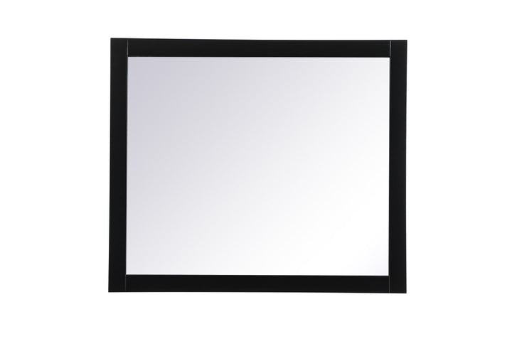 Vanity Mirror 42X36 Inch In Black by Elegant Decor