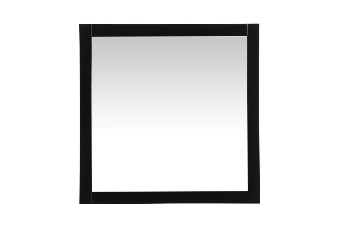 Vanity Mirror 36X36 Inch In Black by Elegant Decor