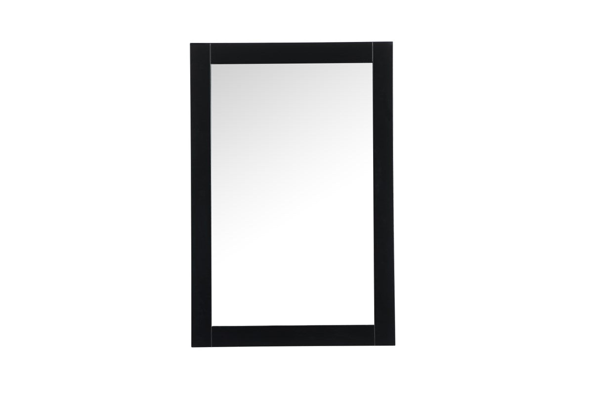 Vanity Mirror 24X36 Inch In Black by Elegant Decor