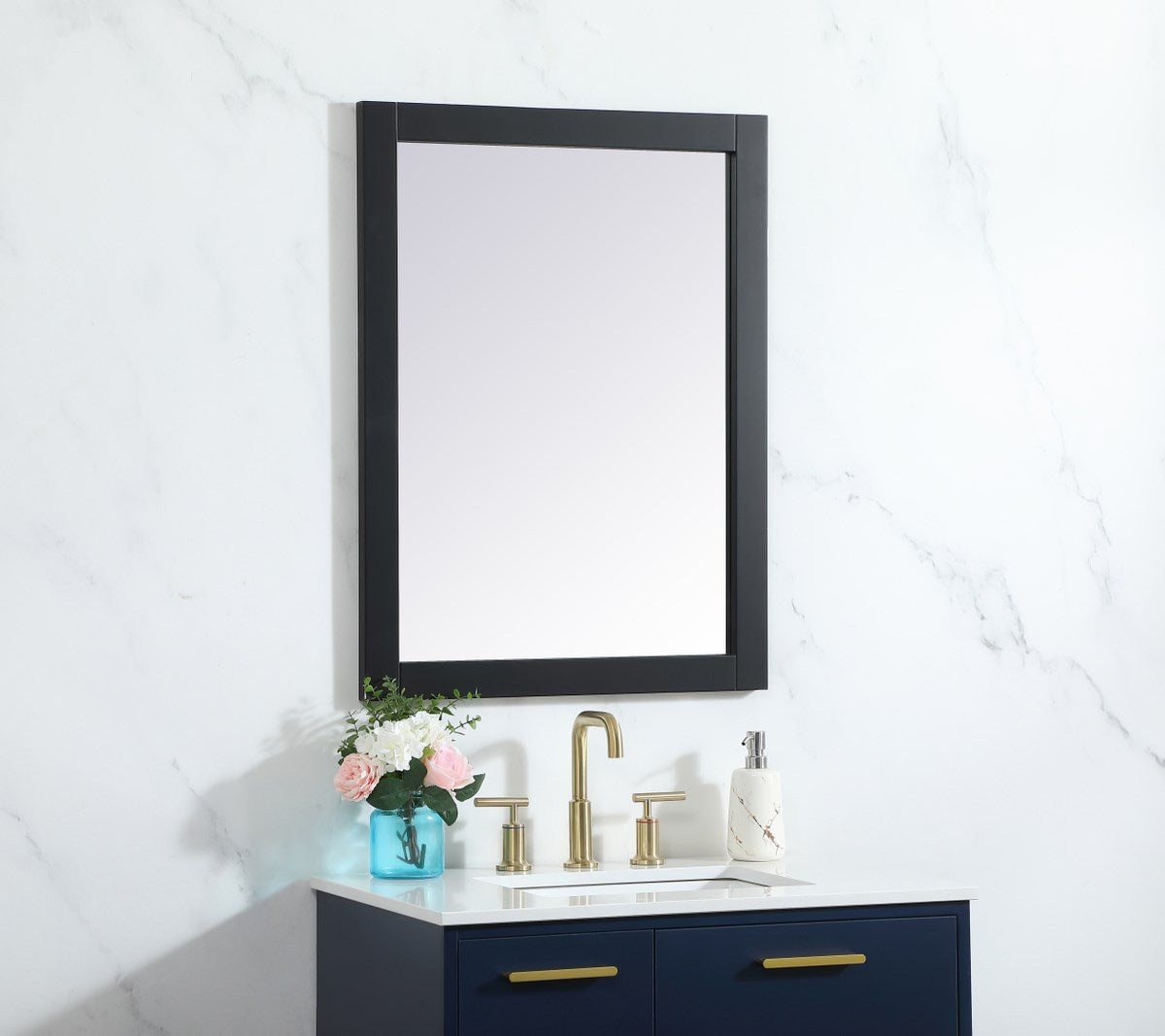 Vanity Mirror 24X32 Inch In Black