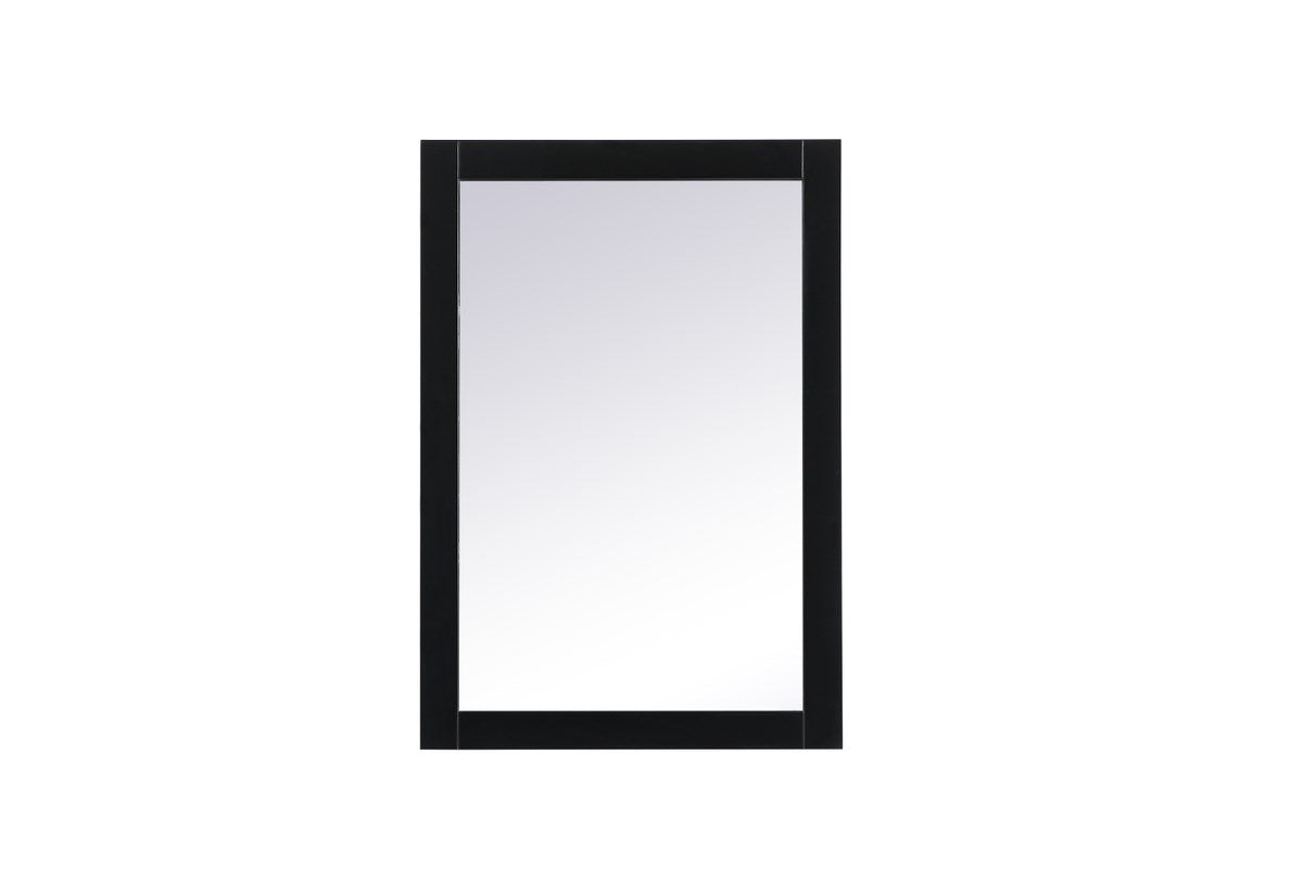 Vanity Mirror 22 X 32 Inch In Black by Elegant Decor