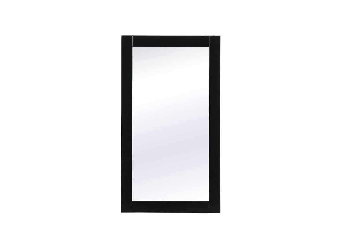 Vanity Mirror 18X32 Inch In Black by Elegant Decor