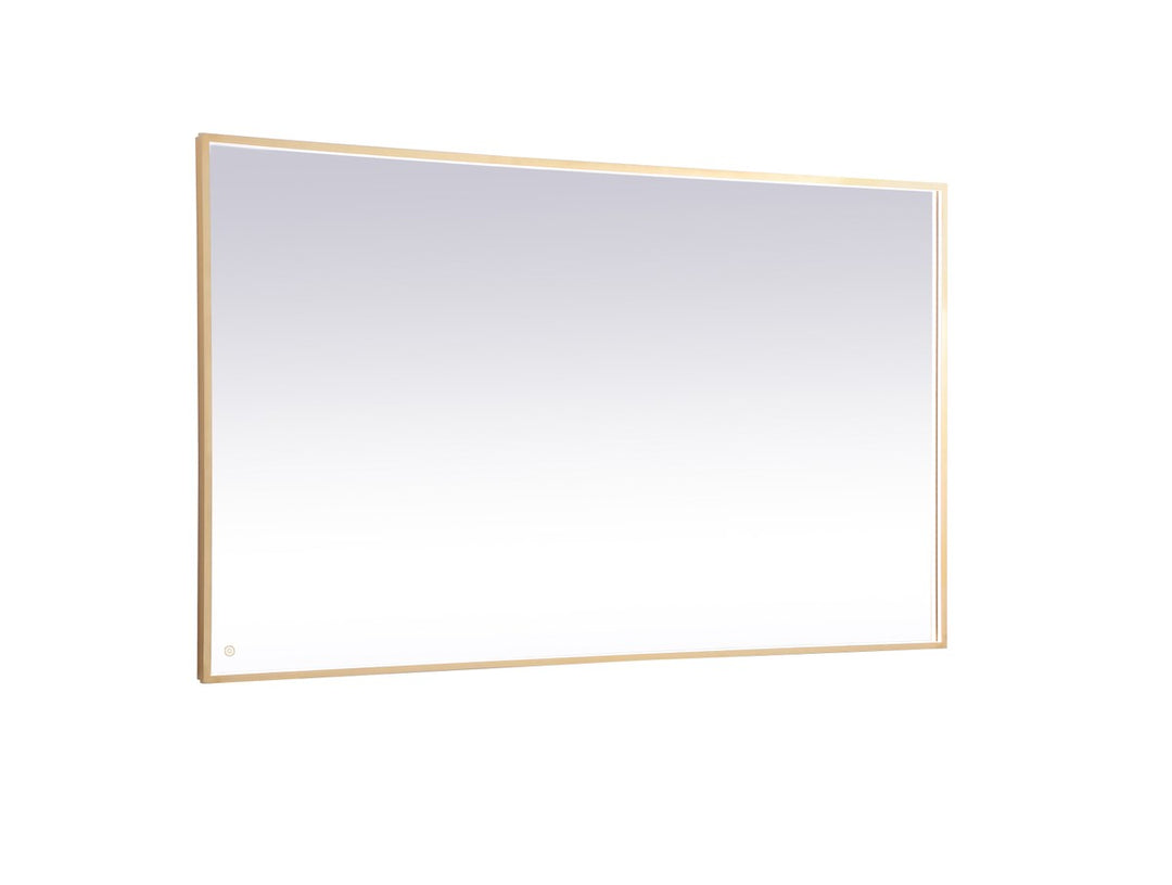 Brass Led Mirror by Elegant Decor