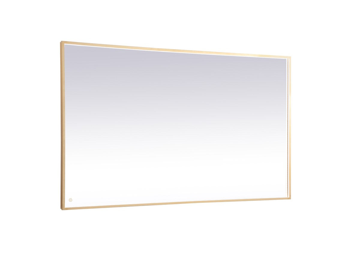 Brass Led Mirror by Elegant Decor