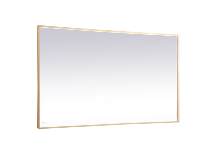 Brass Led Mirror by Elegant Decor