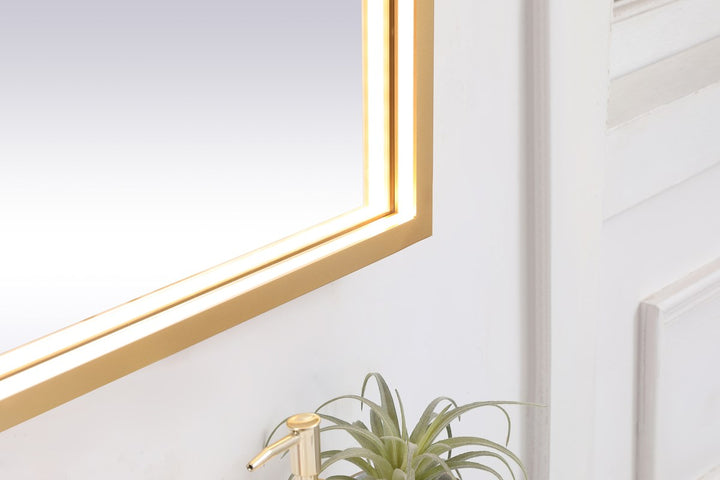 Brass Led Mirror