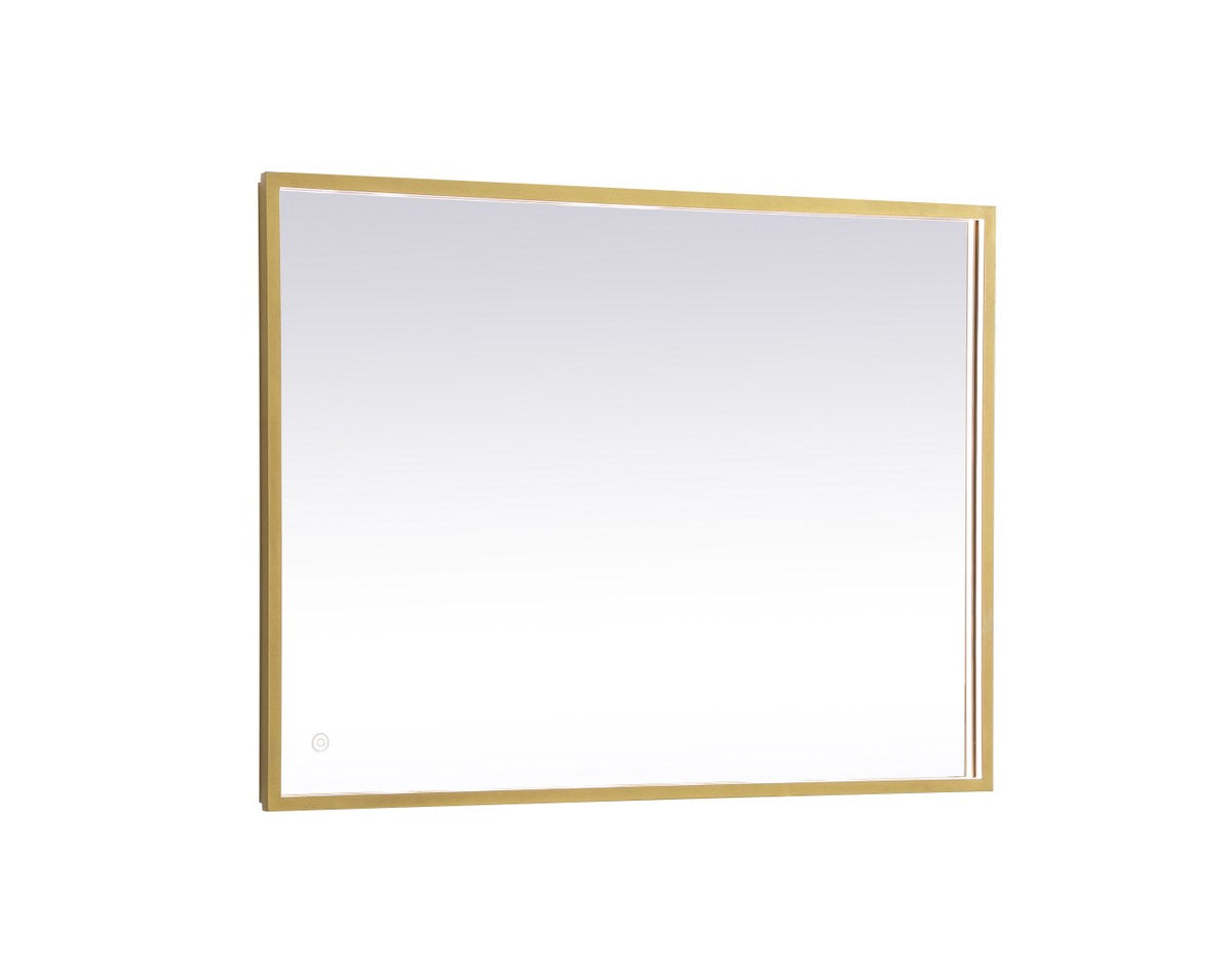 Brass Led Mirror by Elegant Decor