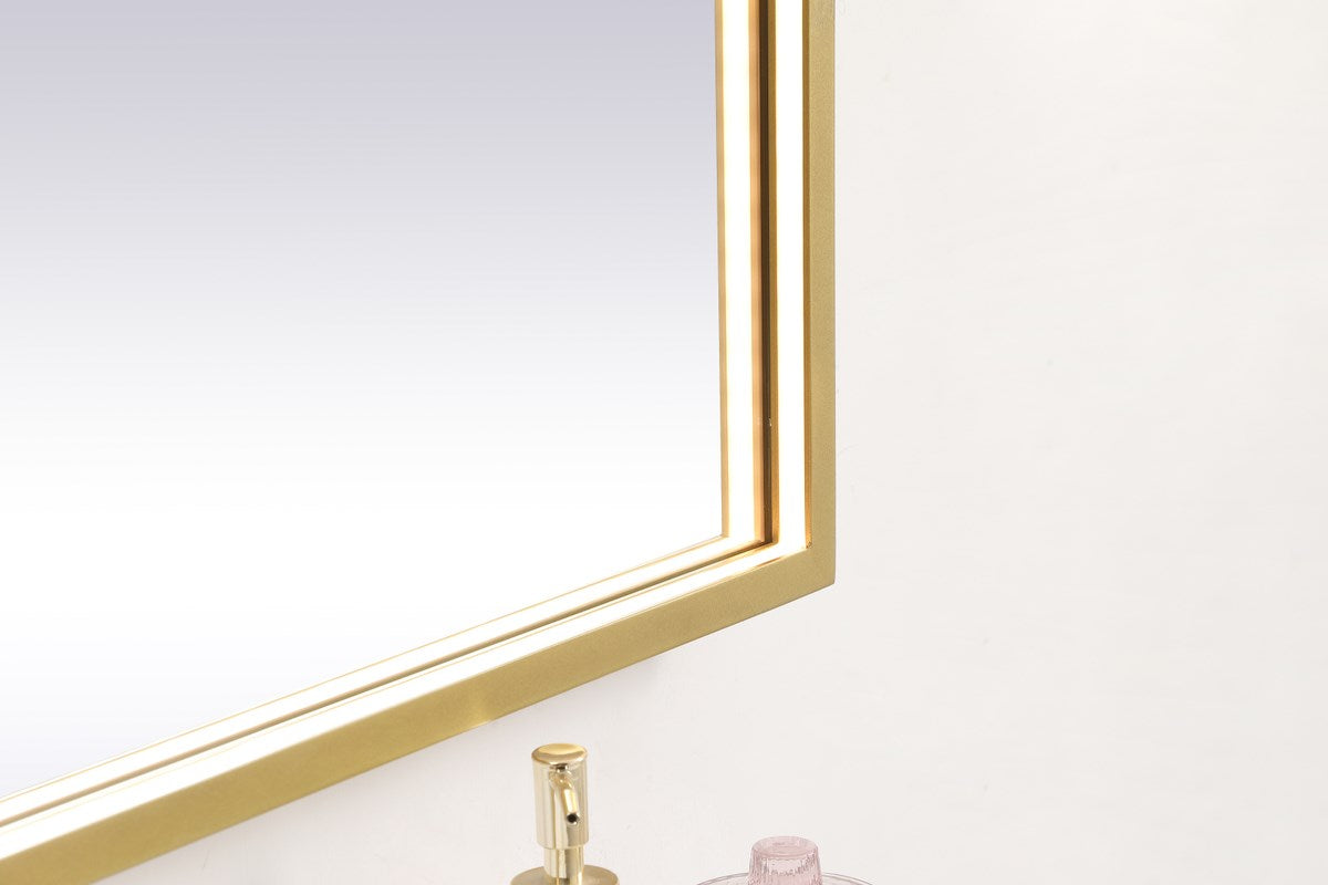 Brass Led Mirror