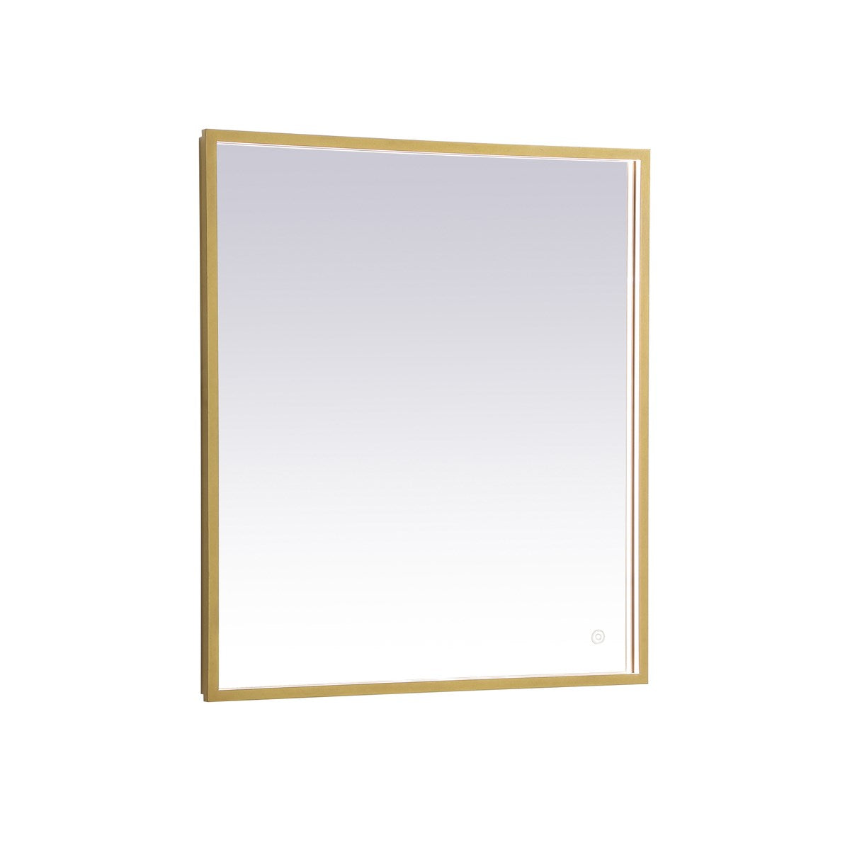 Brass Led Mirror by Elegant Decor
