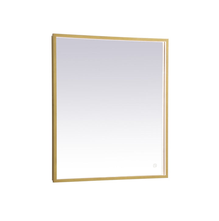 Brass Led Mirror by Elegant Decor