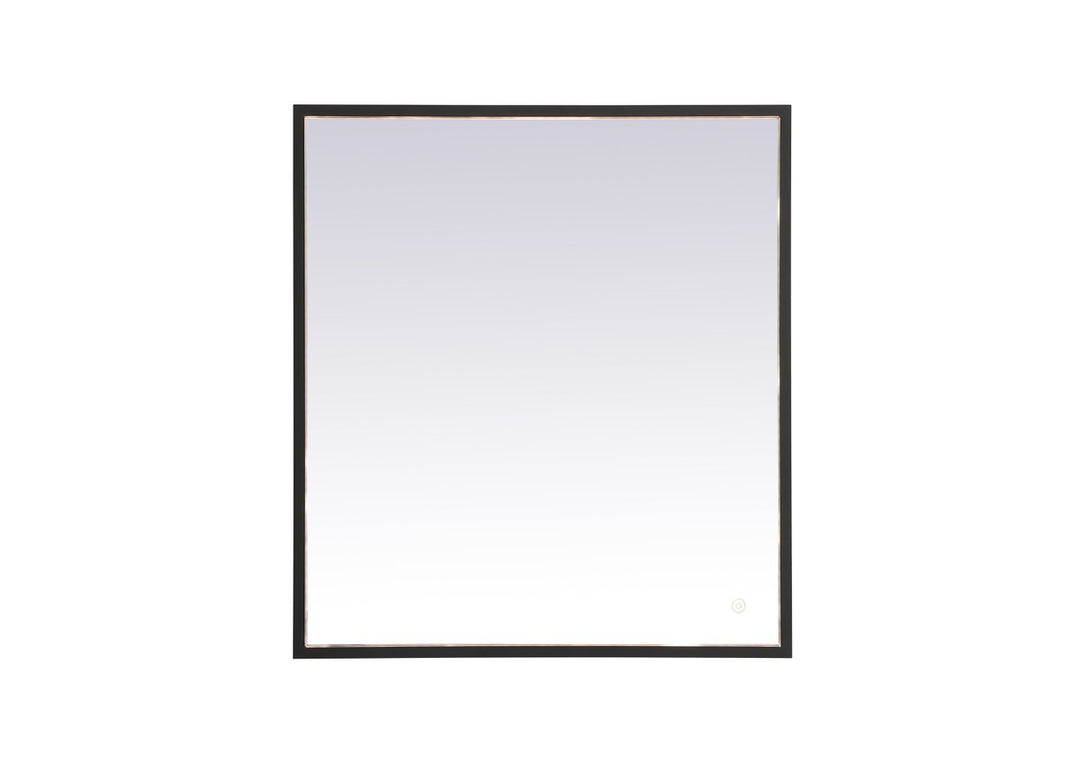 Black Led Mirror