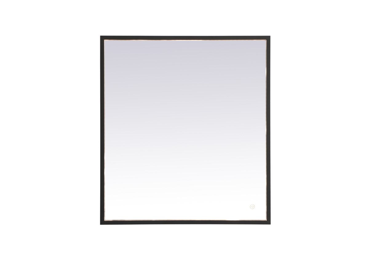 Black Led Mirror