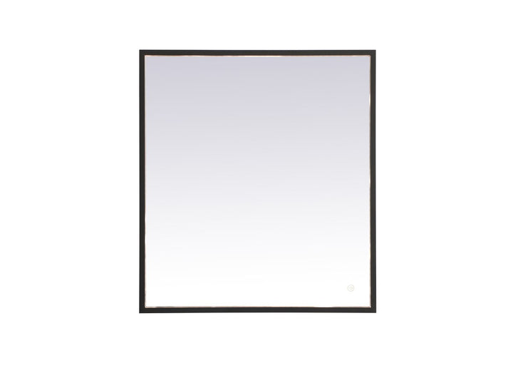 Black Led Mirror